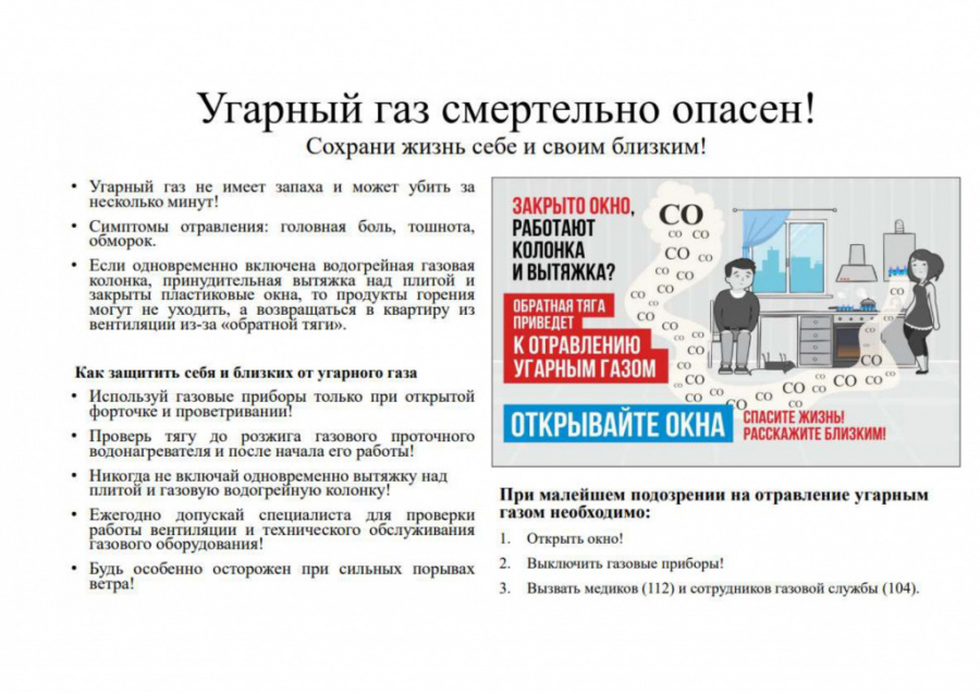 Угарный газ смертельно опасен! Угарный газ смертельно опасен!