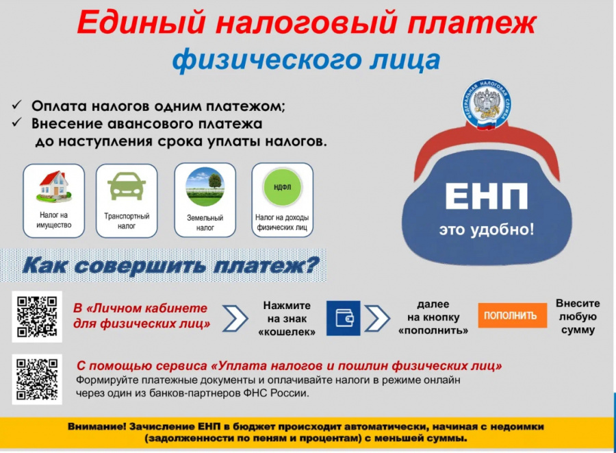 Единый налоговый платеж физического лица Единый налоговый платеж физического лица